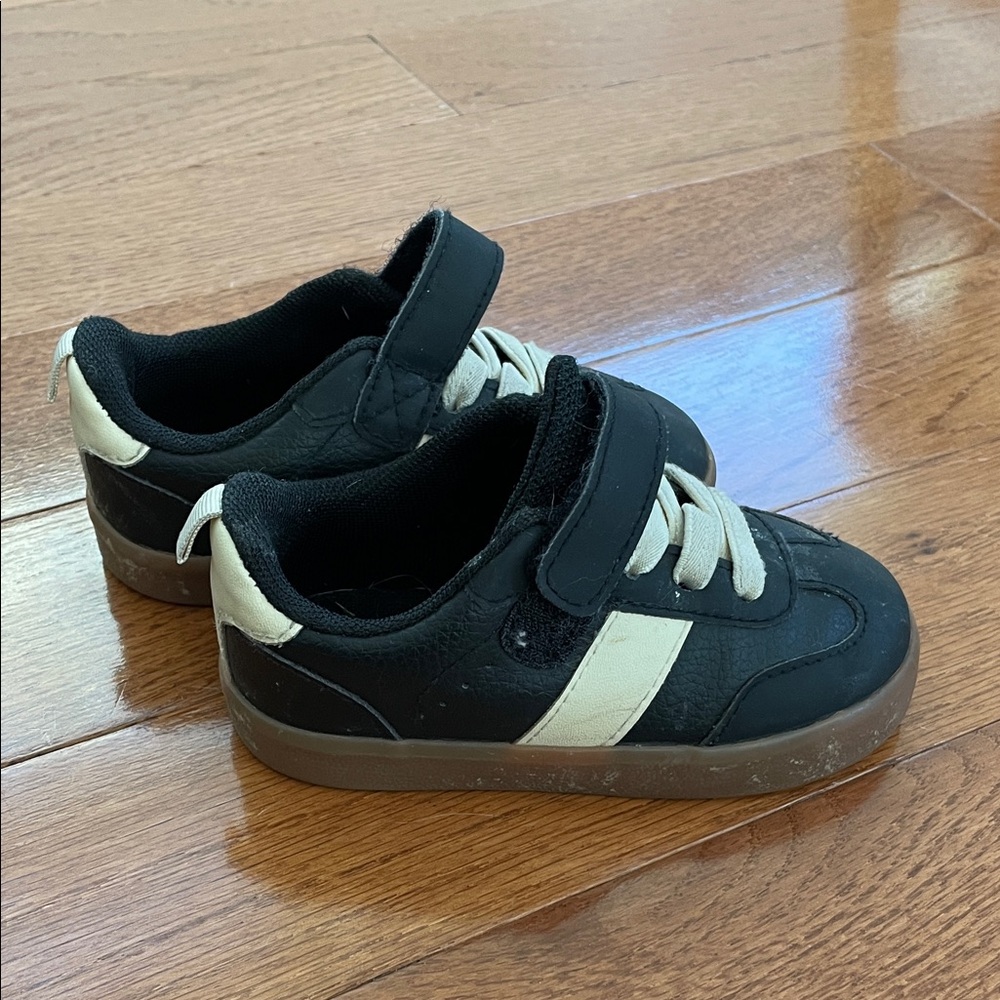 H&M Kids Black and Cream Sneakers